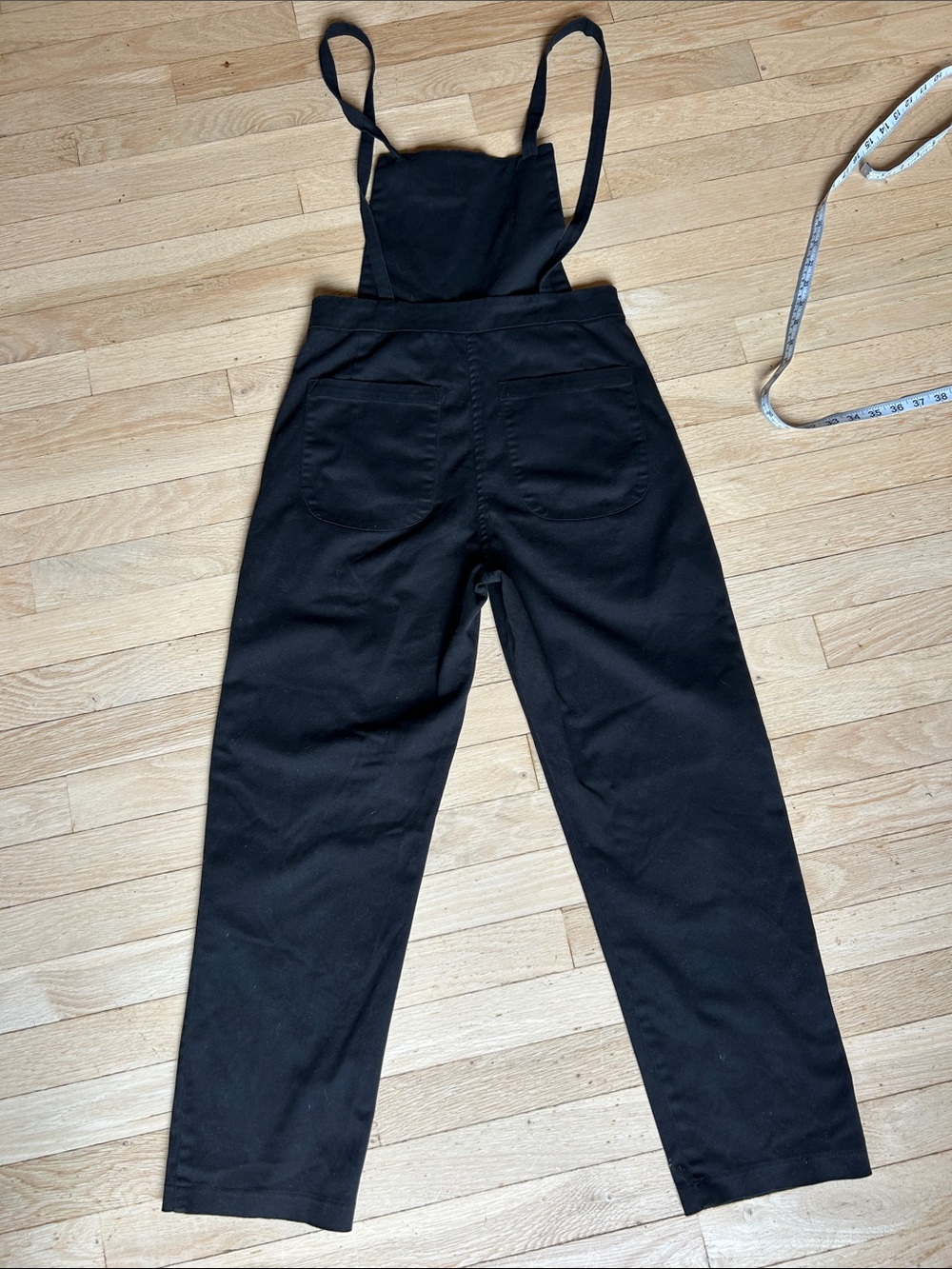 Loup Black Cotton Bib Jumpsuit Overalls - Picture 6 of 7